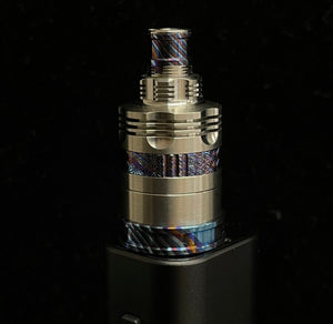 【Doumaki 胴巻 SP mozaik  timascus beauty ring】for atomizer 四壱伍 timascus 22mm-24mm