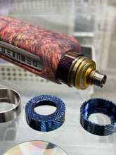 Load image into Gallery viewer, SP【ZUNDoumaki 寸胴巻 mozaik SP-timascus beauty ring】for atomizer 四壱伍 timascus 22mm-24mmのコピー
