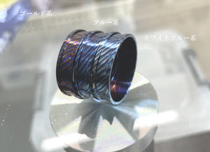 【Doumaki 胴巻 SP mozaik  timascus beauty ring】for atomizer 四壱伍 timascus 22mm-24mm