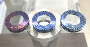 【Doumaki 胴巻 SP mozaik  timascus beauty ring】for atomizer 四壱伍 timascus 22mm-24mm